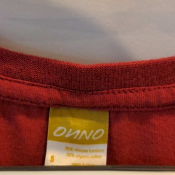 Onno Bamboo T-Shirt Red Women's - Picture 3 of 5